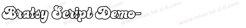 Bratsy Script Demo字体转换